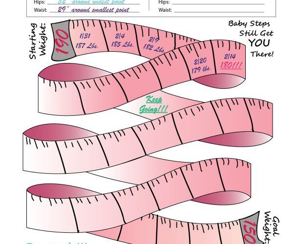 Printable Weight Loss Tracker 2024